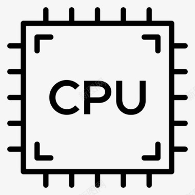 Cpu塔硬件41线性图标