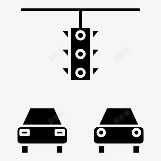 汽车汽车信号道路信号svg_新图网 https://ixintu.com 汽车 信号 交通 道路 控制 城市 元素