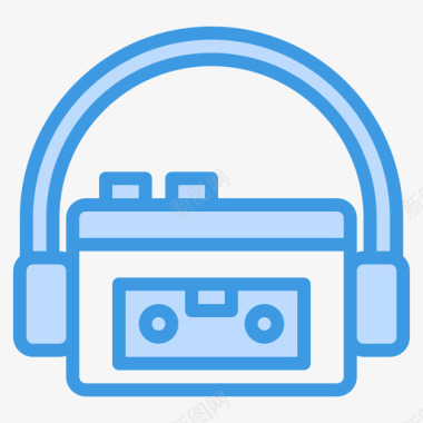 音乐播放器gadget30蓝色图标图标