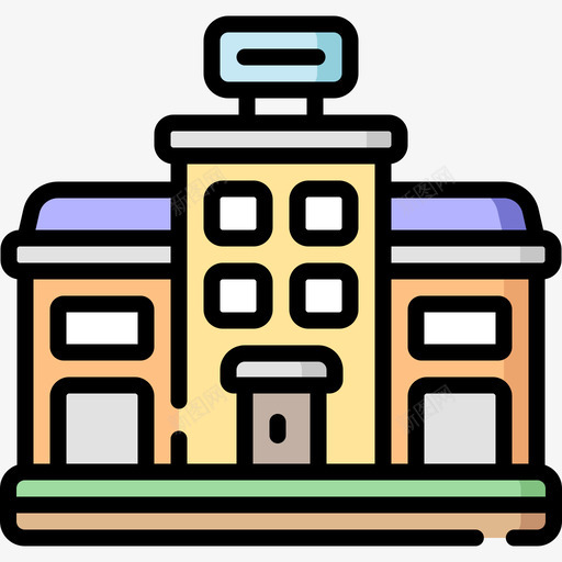 建筑景观83线性颜色图标svg_新图网 https://ixintu.com 建筑 景观 线性 颜色