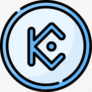 Kucoin加密货币104线性颜色图标图标