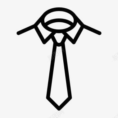 领带衣服领子图标