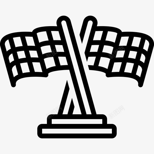 比赛旗方格比赛svg_新图网 https://ixintu.com 比赛 方格 竞争 结束