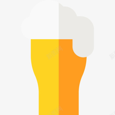 啤酒业余爱好和自由时间18平淡图标