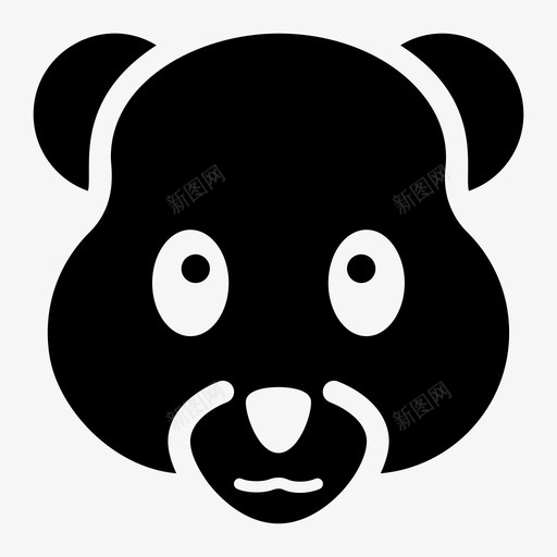 熊熊脸熊头svg_新图网 https://ixintu.com 图标 熊头 熊脸 矢量 矢量图 矢量熊头标志 符号 表情