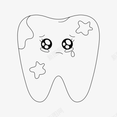 坏牙牙齿护理牙科图标
