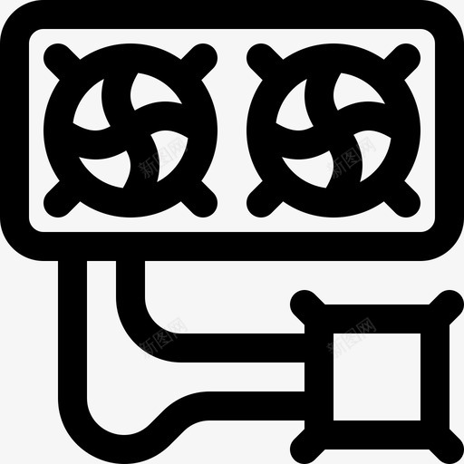 冷却系统计算机硬件36线性svg_新图网 https://ixintu.com 冷却 系统 计算机 硬件 线性