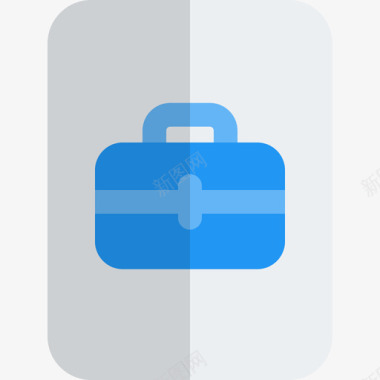 手提箱办公室和工作3单位图标