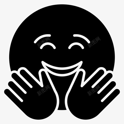 拥抱表情符号表情符号情感图标svg_新图网 https://ixintu.com 图标 情感 拥抱 符号 表情