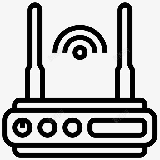 路由器网络分析7线性svg_新图网 https://ixintu.com 路由器 网络 分析 线性