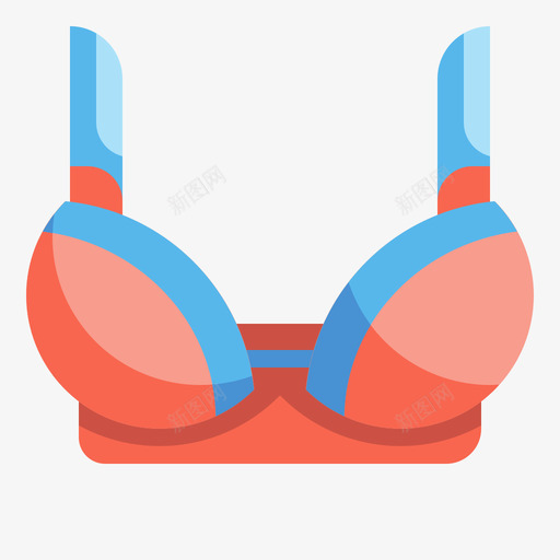胸罩美容化妆品6扁平图标svg_新图网 https://ixintu.com 化妆品 扁平 美容 美容化妆 胸罩