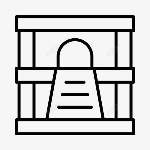 鸡舍动物宠物图标svg_新图网 https://ixintu.com 兔子窝 动物 宠物 鸡舍