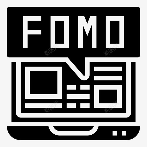 Fomo社交媒体战略5字形svg_新图网 https://ixintu.com Fomo 社交 媒体 战略 字形