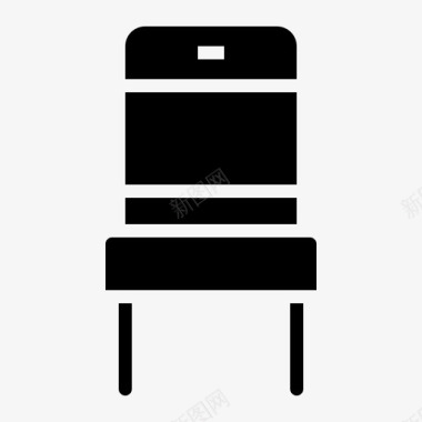 椅子家具装饰9填充图标