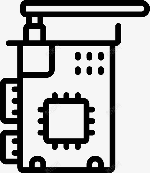 芯片计算机硬件31线性svg_新图网 https://ixintu.com 芯片 计算机 硬件 线性