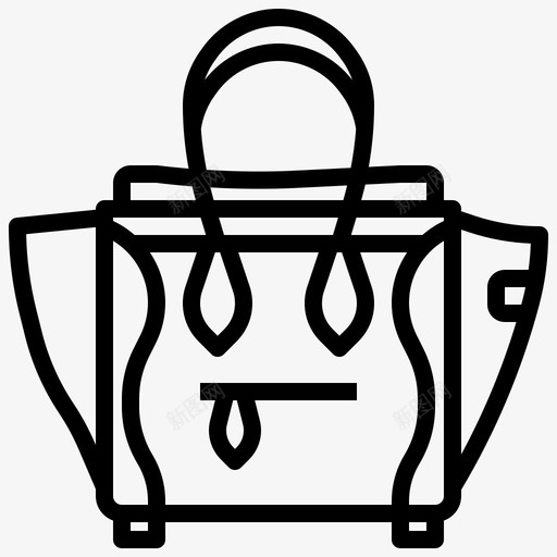 手提袋美容130直线型svg_新图网 https://ixintu.com 手提袋 美容 直线 线型