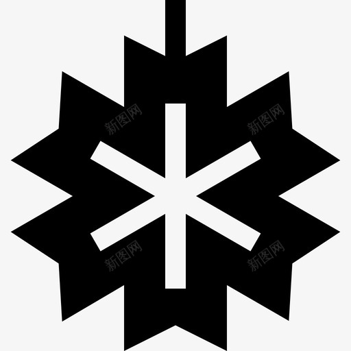 树枝圣诞装饰9填充svg_新图网 https://ixintu.com 树枝 圣诞 装饰 填充