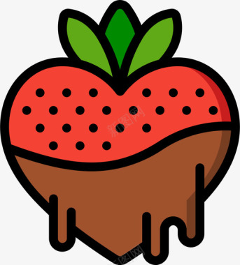 草莓年代1线形颜色图标