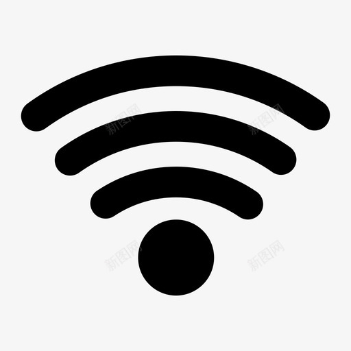 信号计算机连接图标svg_新图网 https://ixintu.com wifi 互联网 信号 网络 计算机 连接