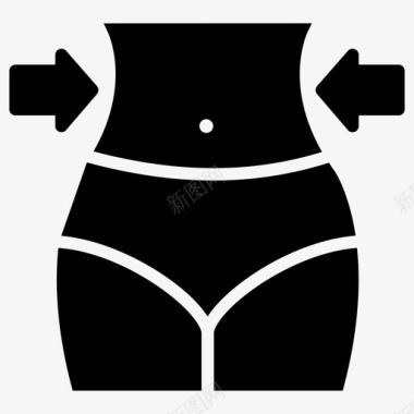 减肥健身瘦身图标图标