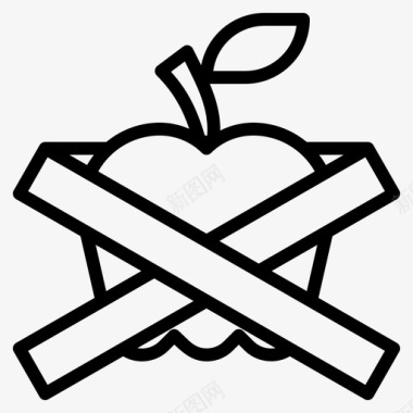 苹果运动健身3直线型图标