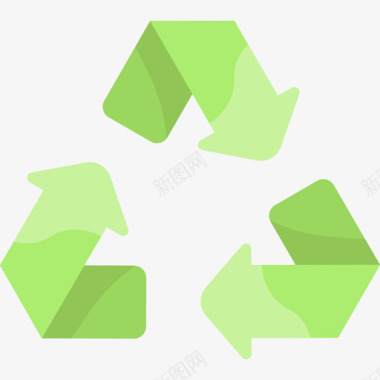 回收符号生态226扁平图标