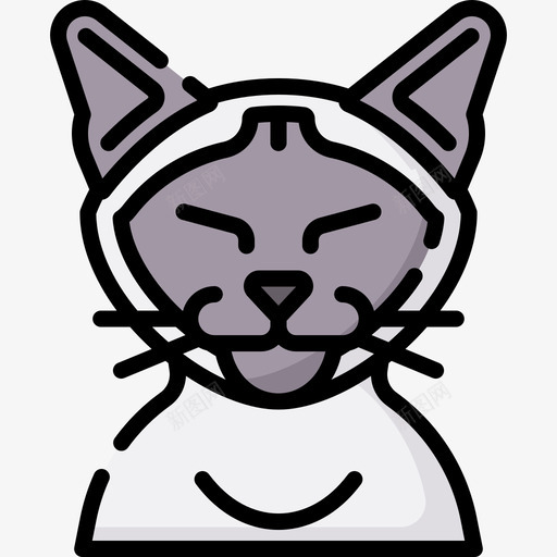 猫猫9线颜色svg_新图网 https://ixintu.com 颜色