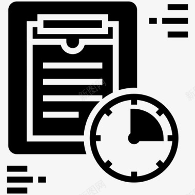 项目截止日期项目时间线任务管理图标