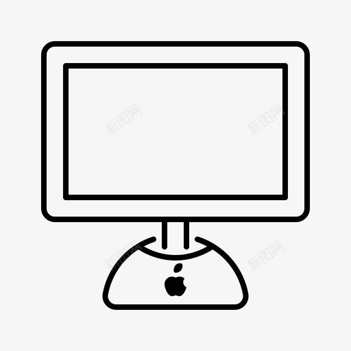 Imac苹果产品线性图标svg_新图网 https://ixintu.com Imac 产品 线性 苹果