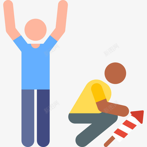 烟花新年76彩色svg_新图网 https://ixintu.com 烟花 新年 彩色