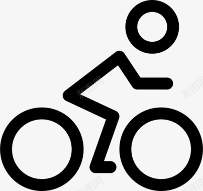 自行车赛车公路图标
