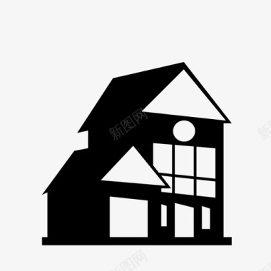房屋建筑财产图标图标