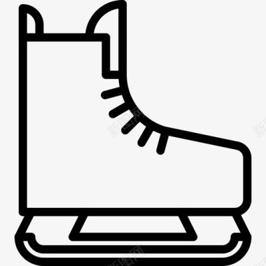 溜冰鞋曲棍球44直线型图标图标