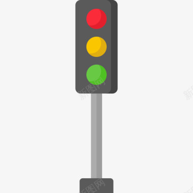 红绿灯出租车服务27平层图标图标