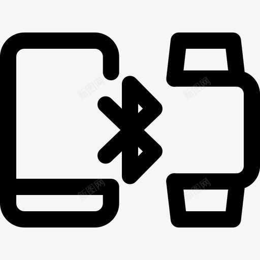 蓝牙电话和手机1线性svg_新图网 https://ixintu.com 蓝牙 电话 手机 线性