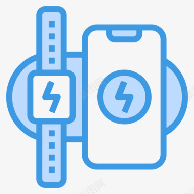 充电器gadget30蓝色图标图标