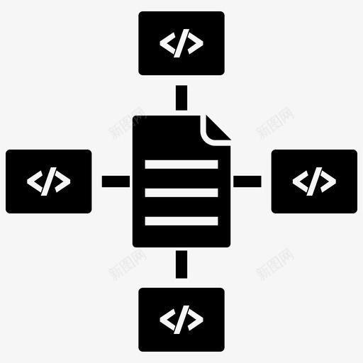 分布式构建编码数据图标svg_新图网 https://ixintu.com 分布式 填充 数据 构建 测试 编码 脚本 软件