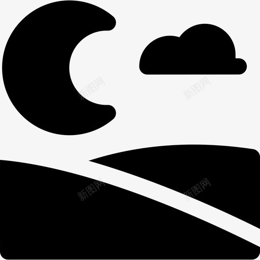 半月景观38充满svg_新图网 https://ixintu.com 半月 景观 充满