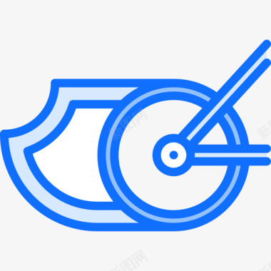 速度39号自行车蓝色图标图标