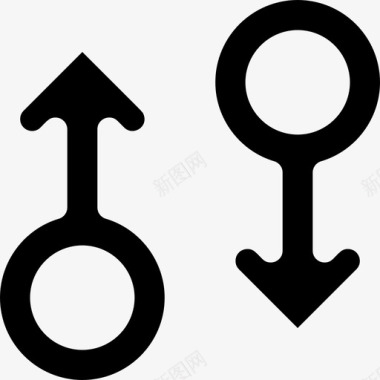性别符号爱114填充图标