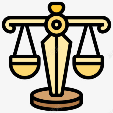 法律法律和正义41线性颜色图标