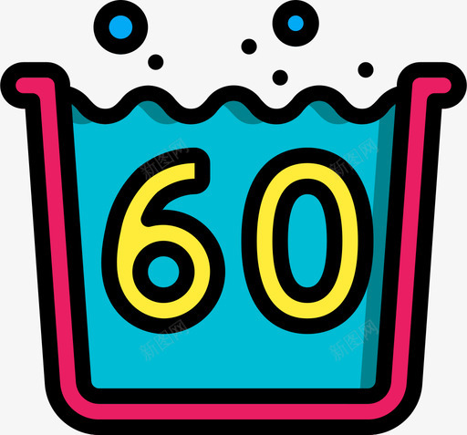 温度洗衣房38线性颜色svg_新图网 https://ixintu.com 温度 洗衣房 线性 颜色