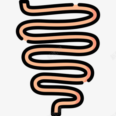 肠道人体5直系颜色图标