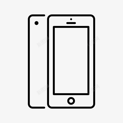 Iphone苹果产品线性图标svg_新图网 https://ixintu.com Iphone 产品 线性 苹果