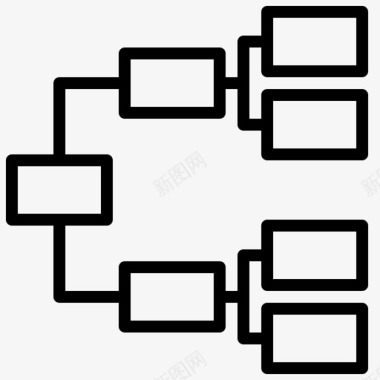 层次结构信息图10线性图标