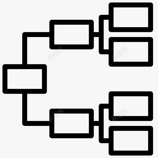 层次结构信息图10线性svg_新图网 https://ixintu.com 层次 结构 信息 线性