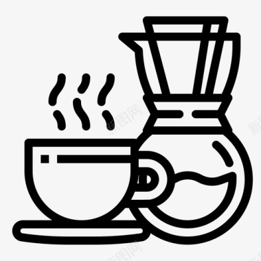 热咖啡食品配送66直系图标图标