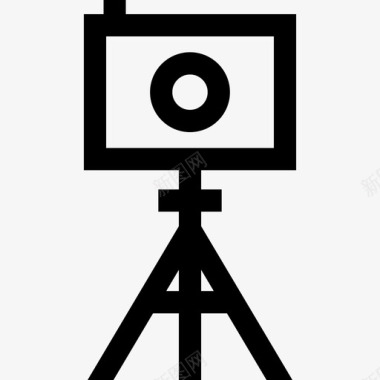 照相机电影工业23线性图标图标