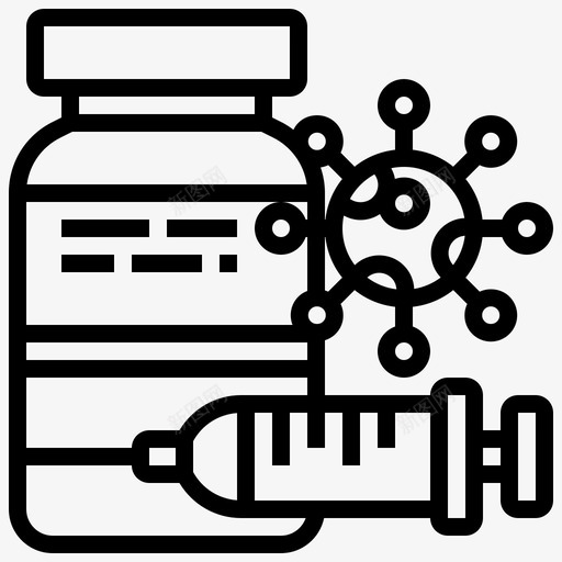 疫苗冠状病毒covid197线性图标svg_新图网 https://ixintu.com covid197 冠状 疫苗 病毒 线性