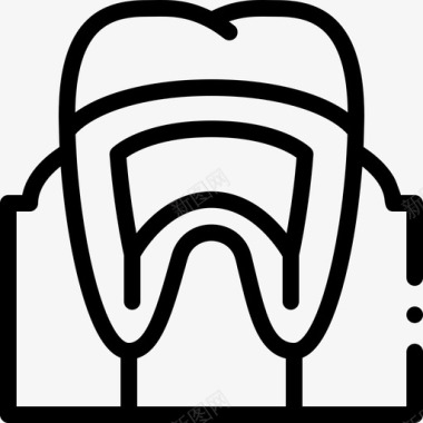 结构牙科护理44线性图标